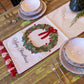 "Merry Christmas" Wreath Table Runner