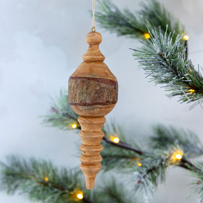 Wood Finial Ornament