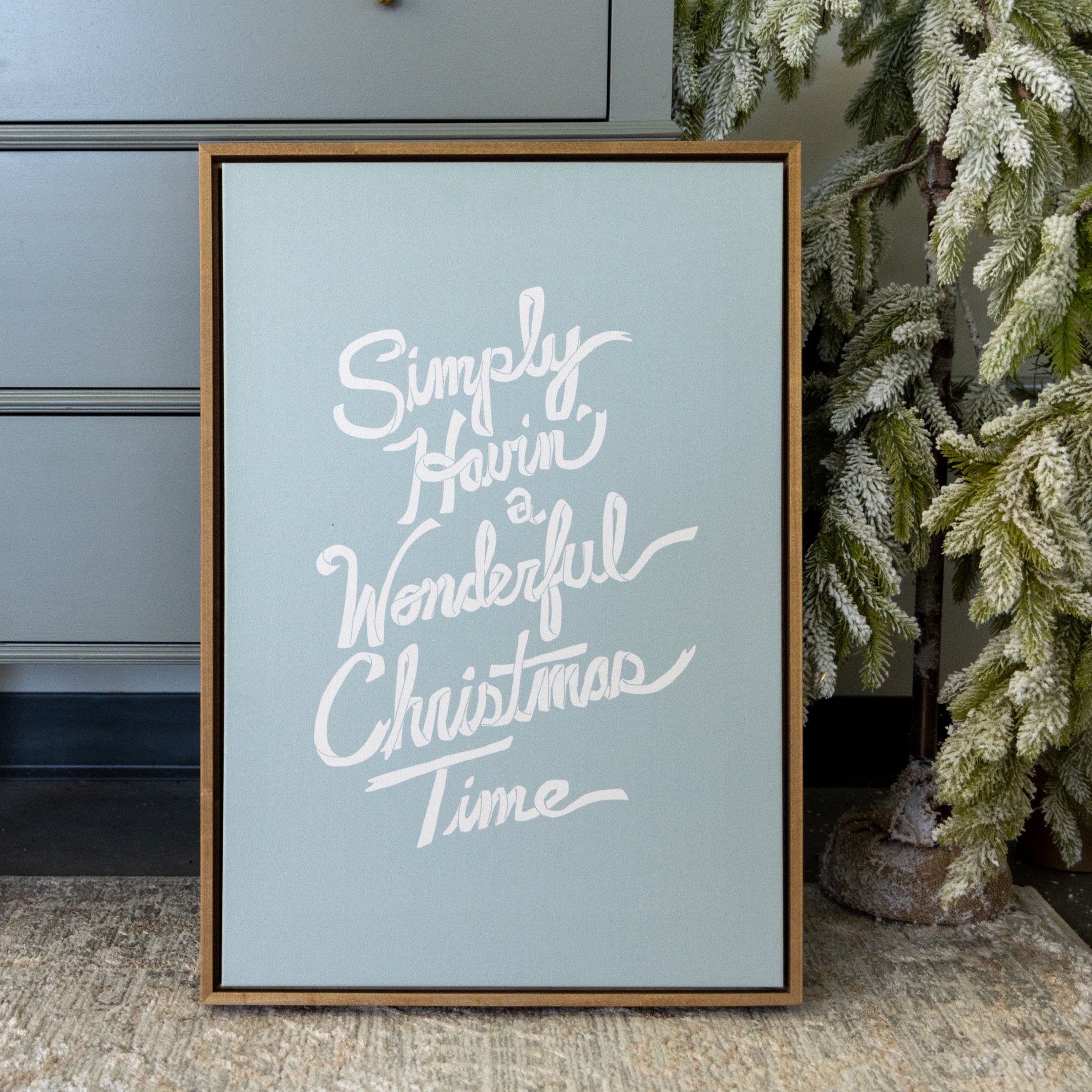 Christmas 2024 Holiday Festive Framed canvas