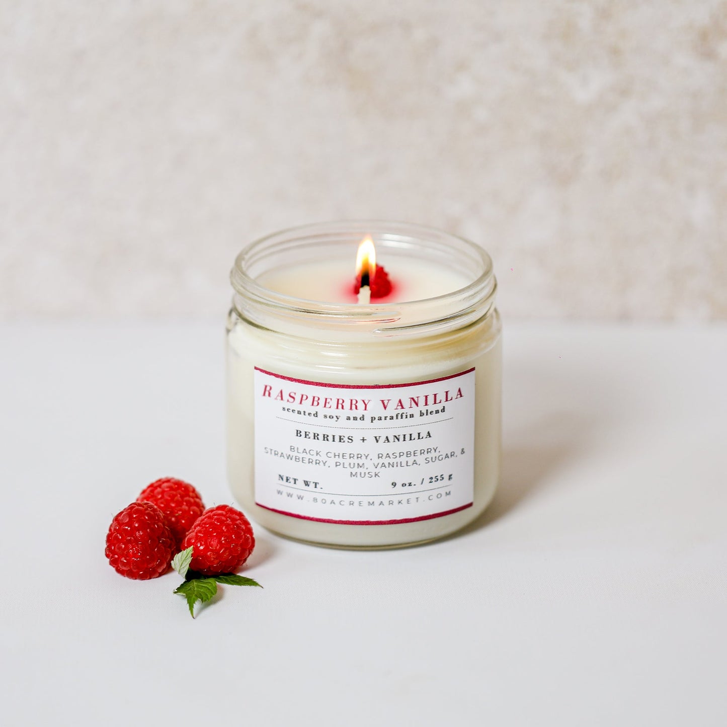 Raspberry Vanilla Candle