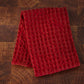 Red and Green Waffle Weave Tea Towels