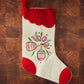 Red and White Bell Stocking