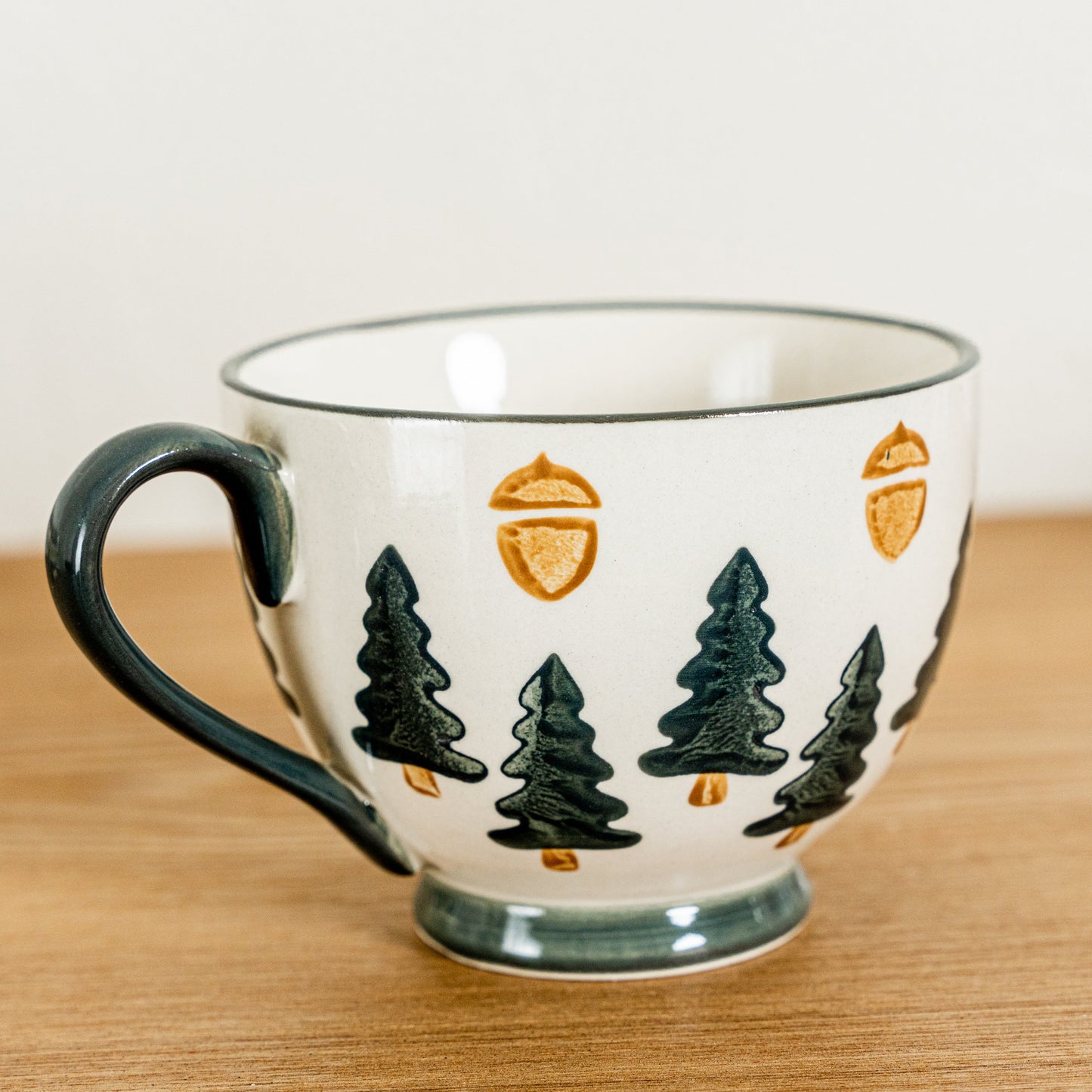 Seasonal Stamped Pattern Cafe Mug