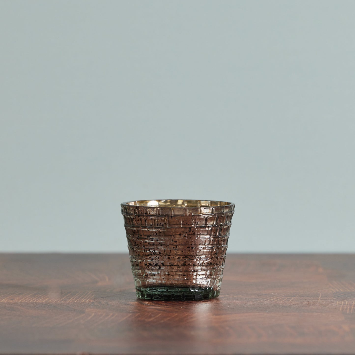 Silver Mercury Glass Votive Holder