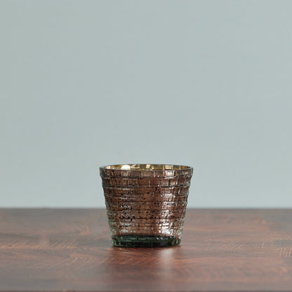 Silver Mercury Glass Votive Holder