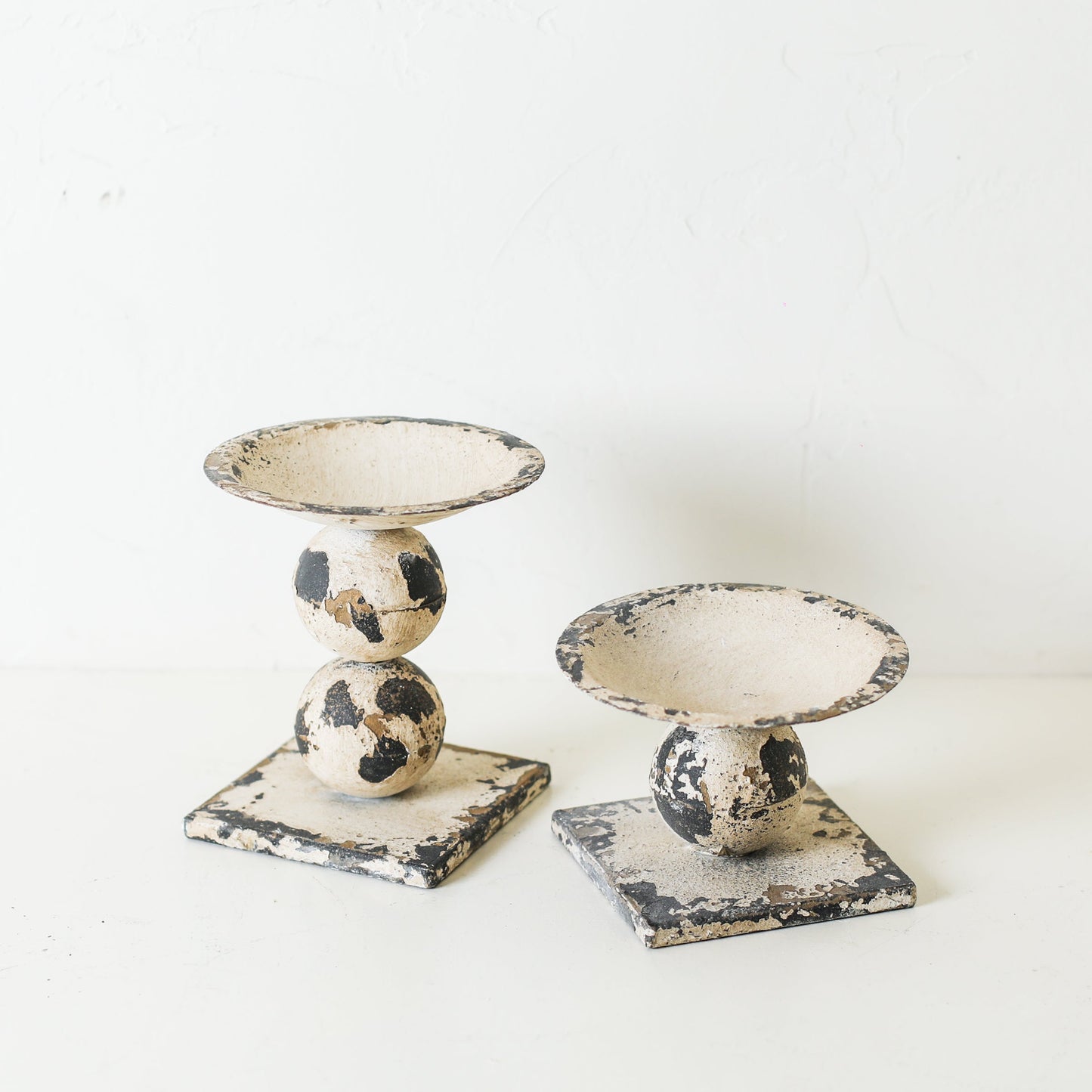 Rustic Sphere Candle Holders