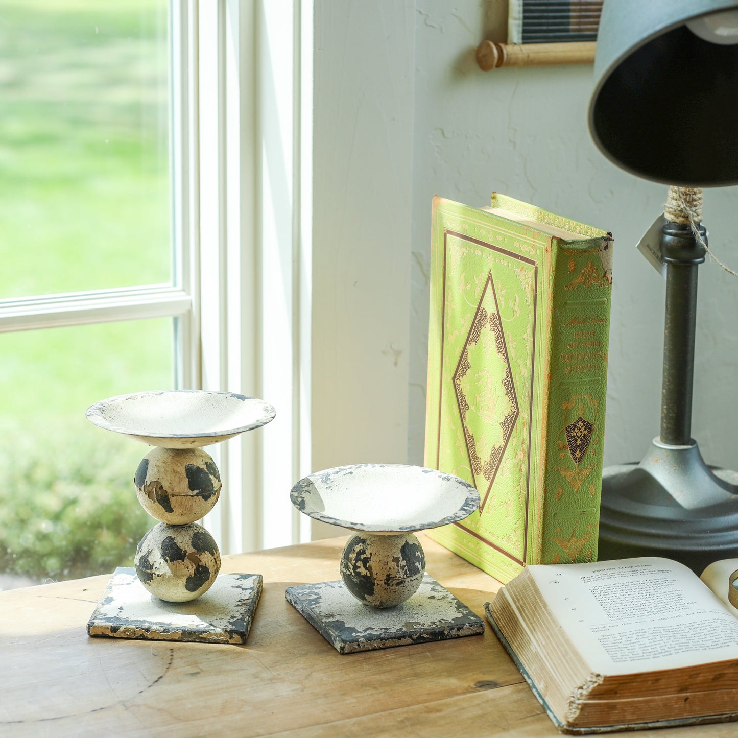 Rustic Sphere Candle Holders