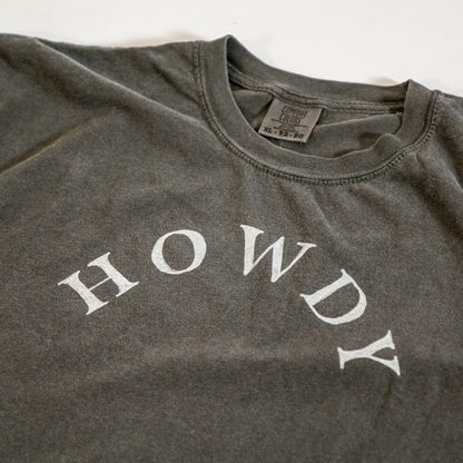 Howdy Graphic Tee - Gray