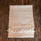 Woven Jute and Cotton Table Runner with Fringe