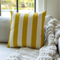 Yellow Striped Pillow