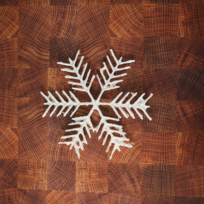 White Metal Snowflake