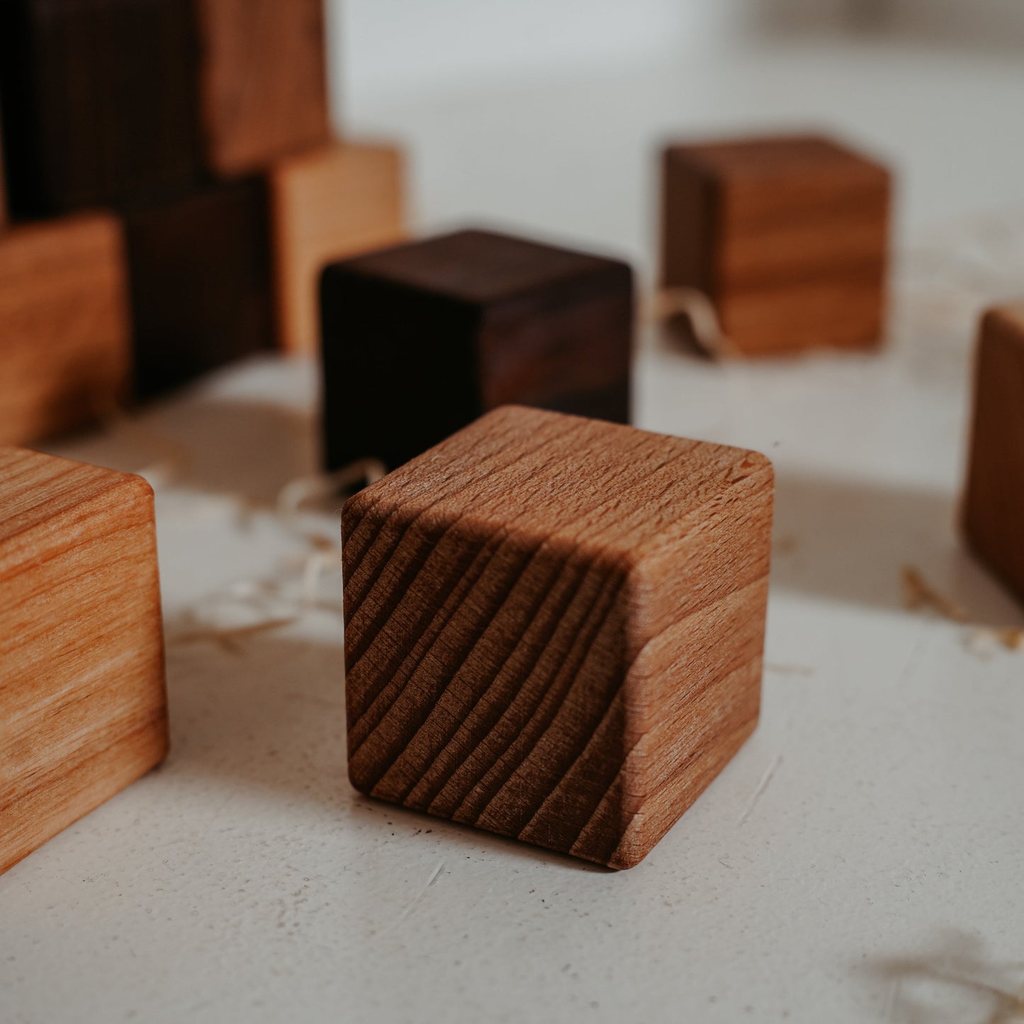 Classic Wooden Blocks for Toddlers From 5 Types of Wood, 20pc