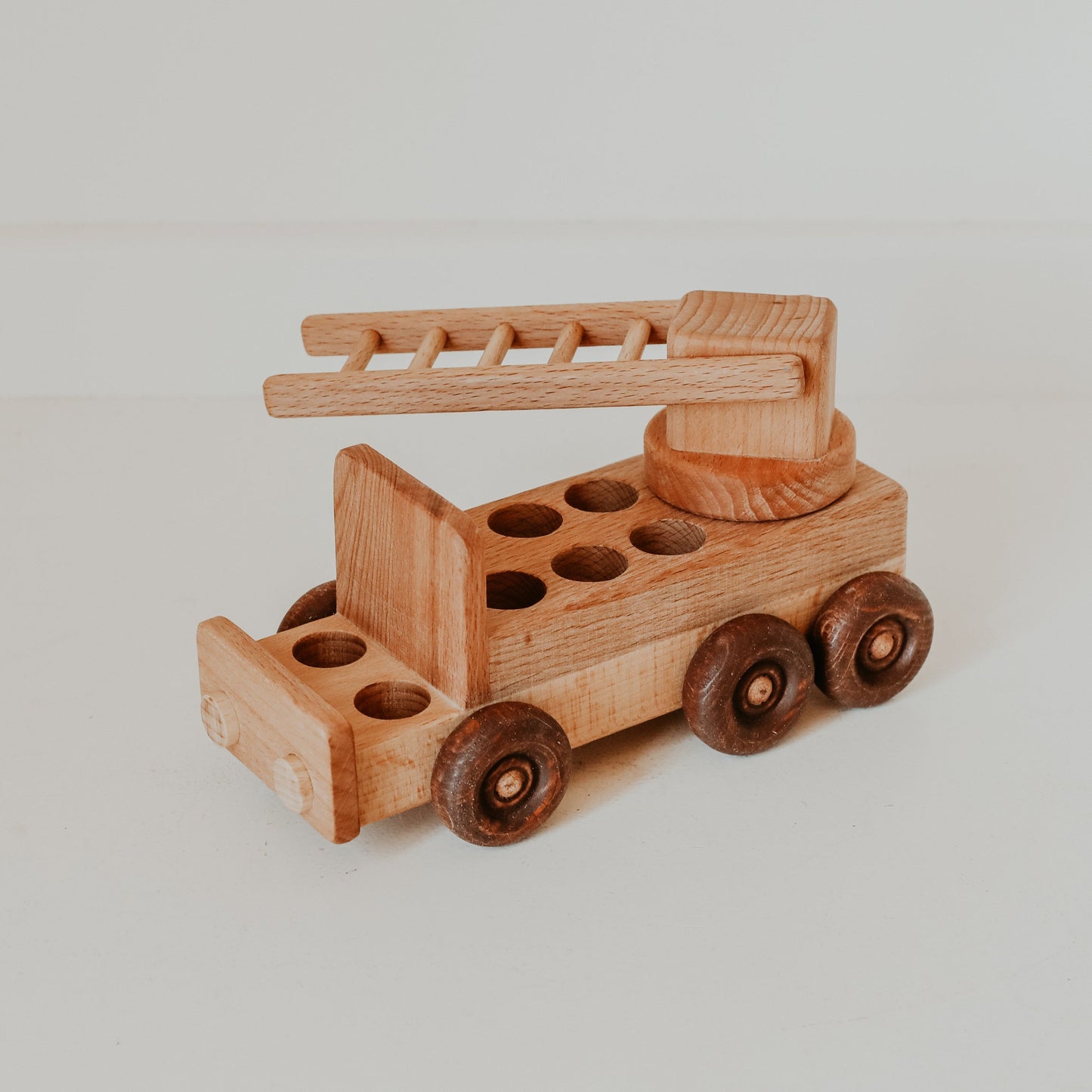 Wooden Fire Truck Toy