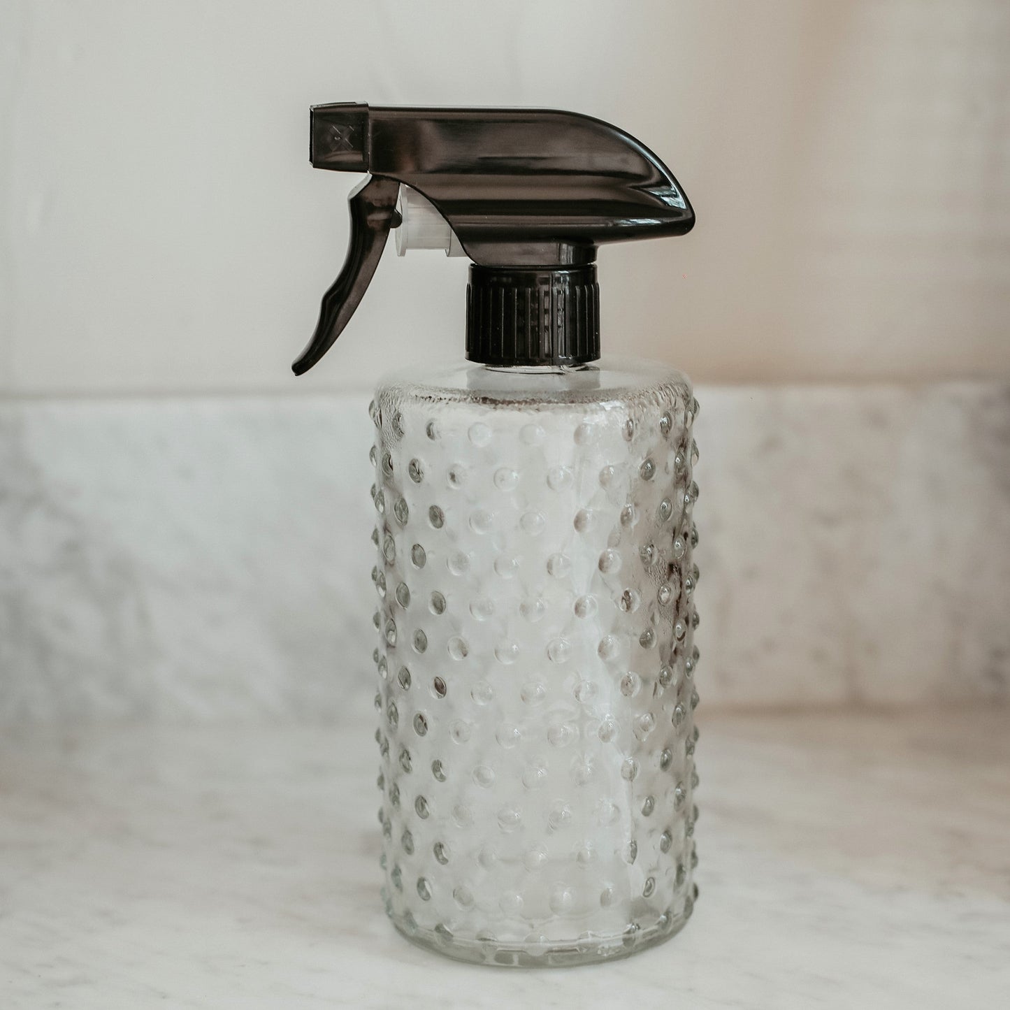 Embossed Glass Spray Bottle