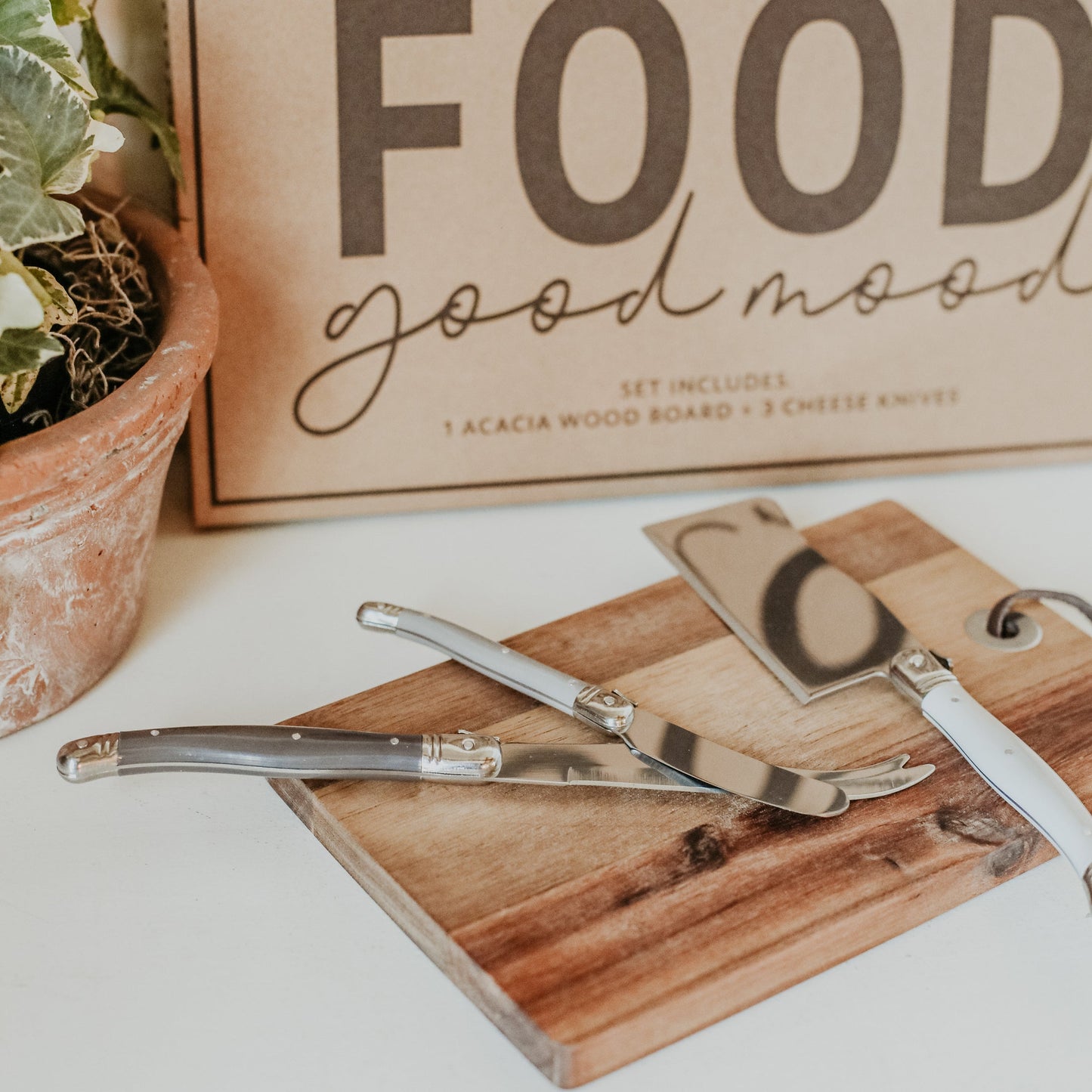 Cheese Board with Knives