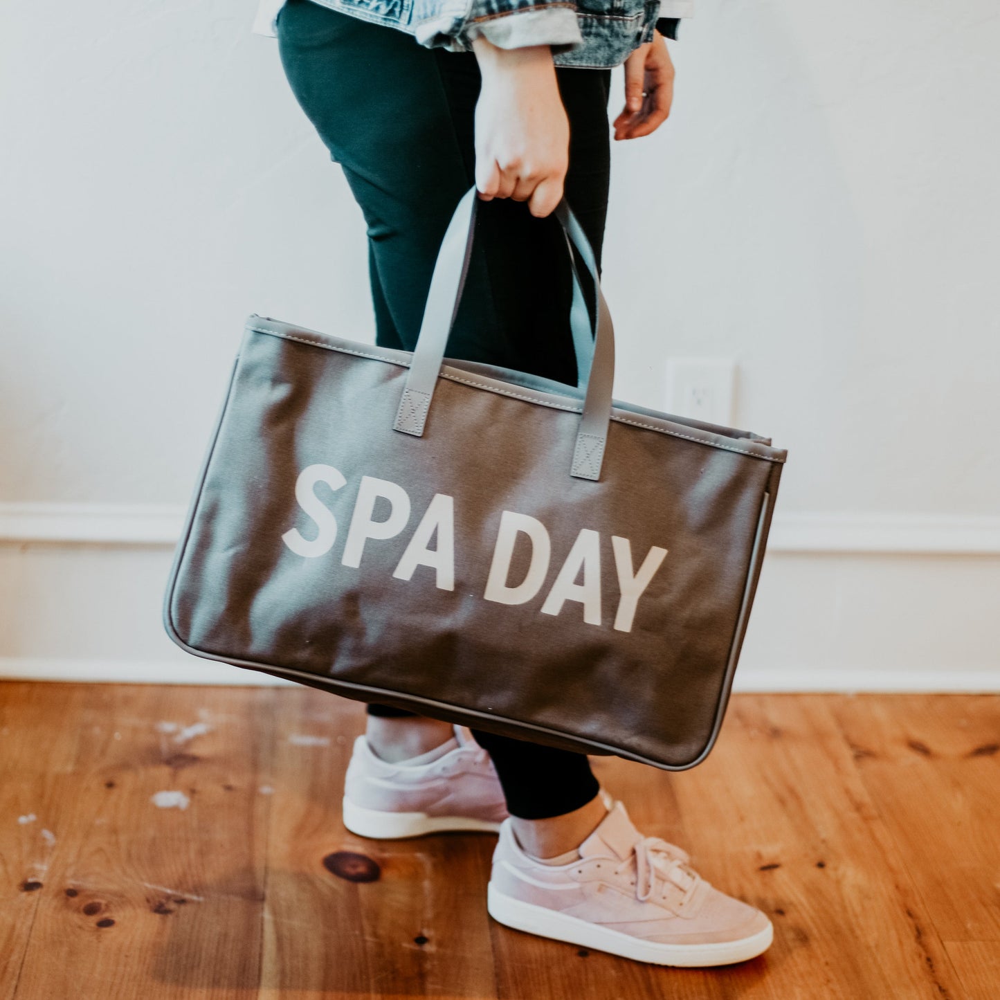 Spa Day Canvas Tote Bag