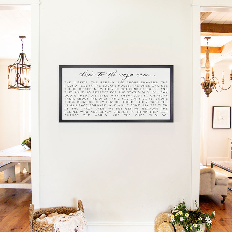 Wood Framed Word Art Wall Decor | Smallwoods