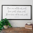 Dined Well Wood Framed Dining Room Wall Art | Smallwoods