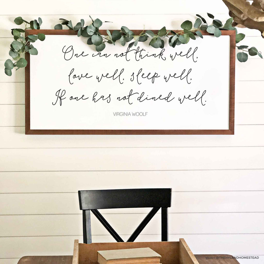 Dined Well Wood Framed Dining Room Wall Art | Smallwoods