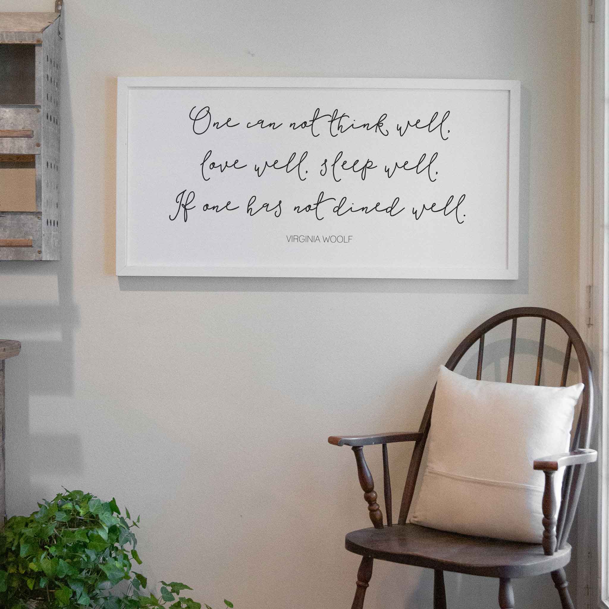 Dined Well Wood Framed Dining Room Wall Art | Smallwoods