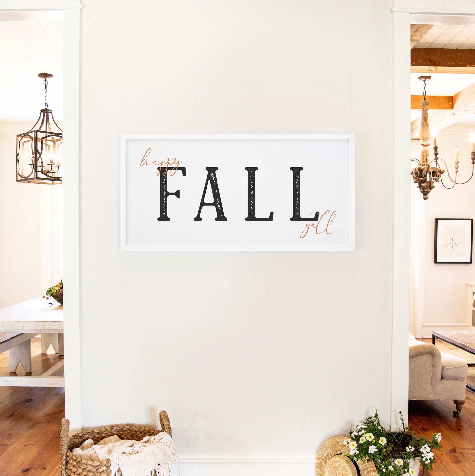 Compra Farmhouse Design Letrero de otoño Hello Fall - 42x30