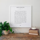 Maya Angelou Love Quote Sign | Smallwoods